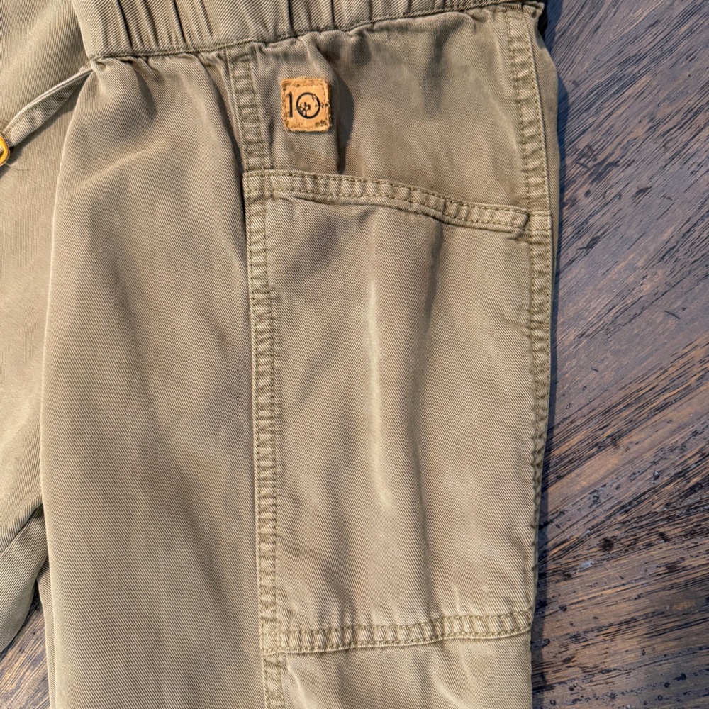 Tentree 100% TENCEL™ Jogger Pants‎ Elastic Waist Drawstring Olive Green - Picture 4 of 13